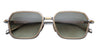 Ottica Mondello Roma - Jacques Marie Mage - JMMADM-41 - ADMIRAL - SILVER - Titanium - shape Rectangular - Silver - EYEWEAR - SUNGLASSES - Uomo,Men - lens light bottle green - Made In Japan