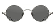 Ottica Mondello Roma - Matsuda - M3143.SG.PW.46 - M3143 - PALLADIUM WHITE / GREY - Titanium - shape Round - Palladium - EYEWEAR - EYEGLASSES - Unisex,Uomo,Donna,Women,Men - lens Grey - Made In Japan