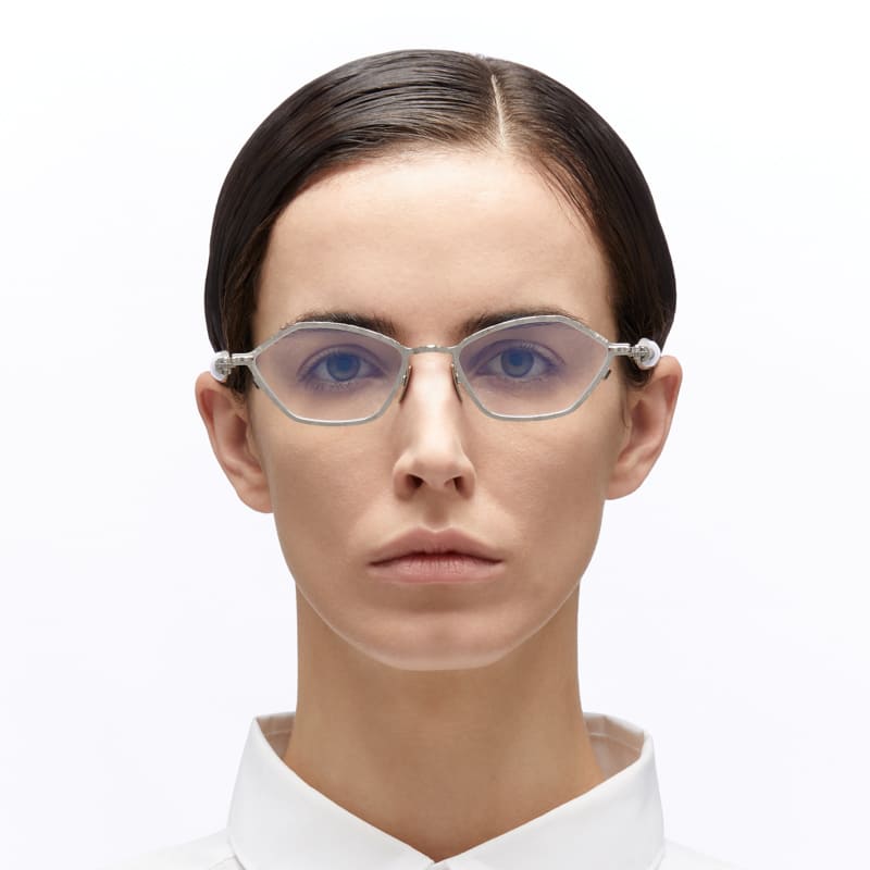 Ottica Mondello Roma - Kuboraum - KROJ70SI000000OP - MASK J70 - SILVER RX - Metal - shape  - Gold - EYEWEAR - EYEGLASSES - Uomo,Men - lens  - Made In Italy