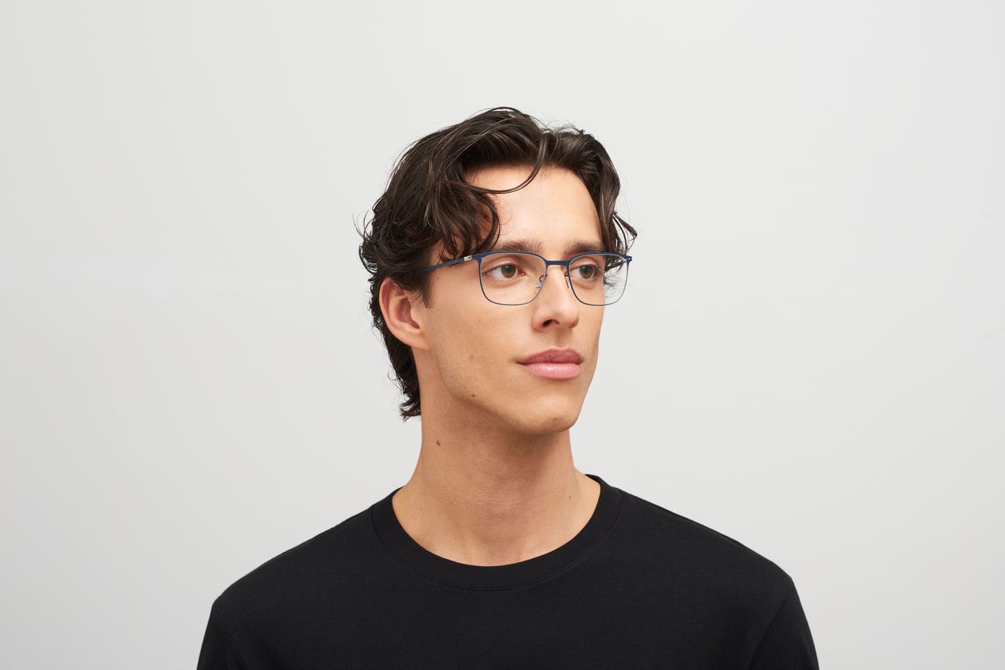 Ottica Mondello Roma - Mykita - 10086037 - JARI - NAVY RX - stainless steel - shape Rectangular - navy blue - EYEWEAR - SUNGLASSES - Unisex,Uomo,Donna,Women,Men - lens Clear - Made In Germany