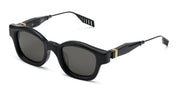 Ottica Mondello Roma - T HENRI - V2CC - V2 - NERO - Acetate - shape Squared - Black - EYEWEAR - SUNGLASSES - Unisex,Uomo,Donna,Women,Men - lens Grey - Made In Japan