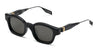 Ottica Mondello Roma - T HENRI - V2CC - V2 - NERO - Acetate - shape Squared - Black - EYEWEAR - SUNGLASSES - Unisex,Uomo,Donna,Women,Men - lens Grey - Made In Japan