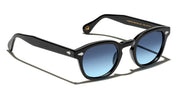 Ottica Mondello Roma - Moscot - OR-LMB2-S46240200-TP - LEMTOSH (46) - BLACK / CUSTOM DENIM BLUE LENS - Acetate - shape  - Black - EYEWEAR - SUNGLASSES - Unisex,Uomo,Donna,Women,Men - lens Gradient blue - Made In China