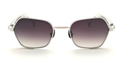 Ottica Mondello Roma - Matsuda - M3153.SG.PW.49 - M3153 - PALLADIUM WHITE / GREY GRADIENT - Titanium - shape Squared - Palladium - EYEWEAR - SUNGLASSES - Unisex,Uomo,Donna,Women,Men - lens Gradient grey - Made In Japan