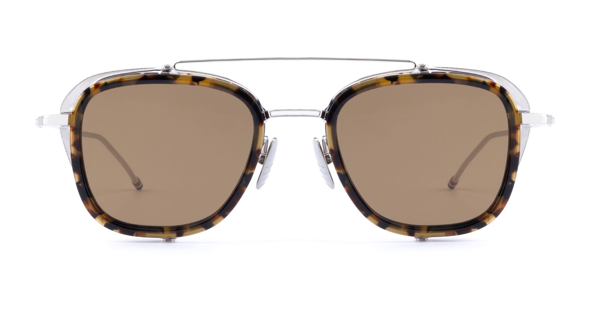 Ottica Mondello Roma - Thom Browne - UES808A-G0003-205-51 - RECTANGULAR - DARK BROWN - Acetate - shape  - dark brown - EYEWEAR - SUNGLASSES - Uomo,Men - lens  - Made In Japan