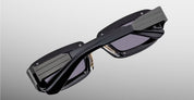Ottica Mondello Roma - Jacques Marie Mage - JMMPY-88 - RYDER - BLACK - titanium, acetate - shape Rectangular - Black - EYEWEAR - SUNGLASSES - Unisex,Uomo,Donna,Women,Men - lens Grey - Made In Japan