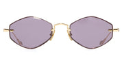 Ottica Mondello Roma - Cutler and Gross - GFSN-030-53-02 - THE GREAT FROG - CAROL - GOLD / SILVER - Titanium - shape Diamond - gold, silver - EYEWEAR - SUNGLASSES - Donna,Women - lens violet - Made In Japan