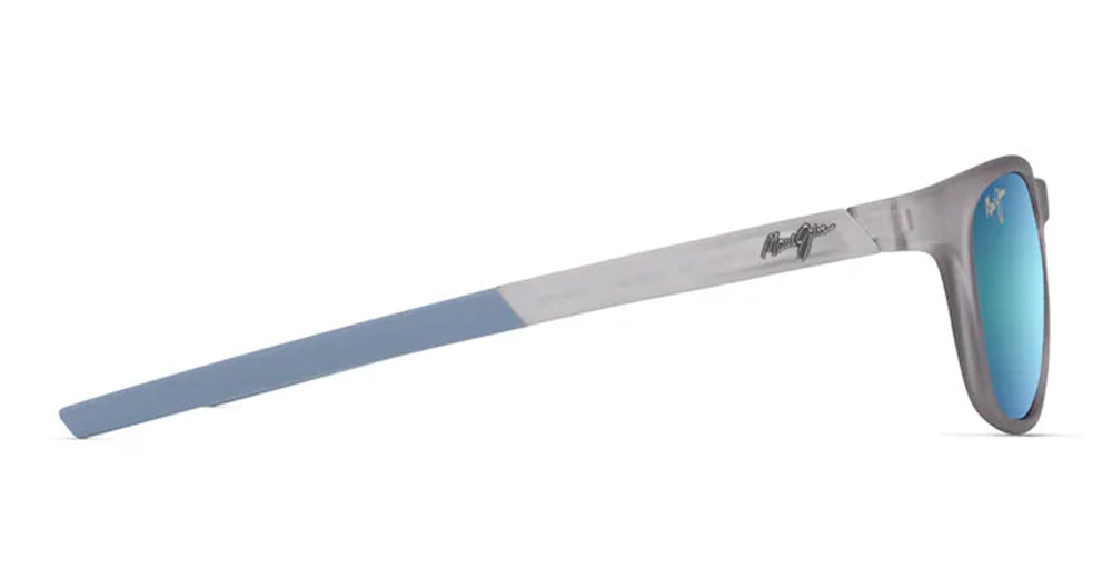 Ottica Mondello Roma - Maui Jim - MJ0597S-004 - MELEMELE - MATTE TRANSPARENT GREY / BLUE HAWAII - nylon - shape Rectangular - grey - EYEWEAR - SUNGLASSES - Unisex,Uomo,Donna,Women,Men - lens Blue - Made In Italy