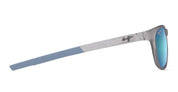 Ottica Mondello Roma - Maui Jim - MJ0597S-004 - MELEMELE - MATTE TRANSPARENT GREY / BLUE HAWAII - nylon - shape Rectangular - grey - EYEWEAR - SUNGLASSES - Unisex,Uomo,Donna,Women,Men - lens Blue - Made In Italy