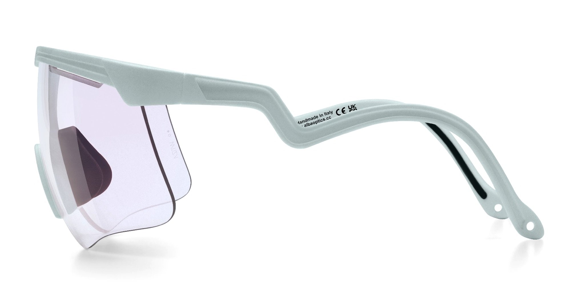 Ottica Mondello Roma - Alba Optics - 8050054518428 - DELTA - ICE / VZUM F-LENS FIRE - Tr90 - shape Mask - grey - EYEWEAR - SUNGLASSES - Unisex,Uomo,Donna,Women,Men - lens red - Made In Italy