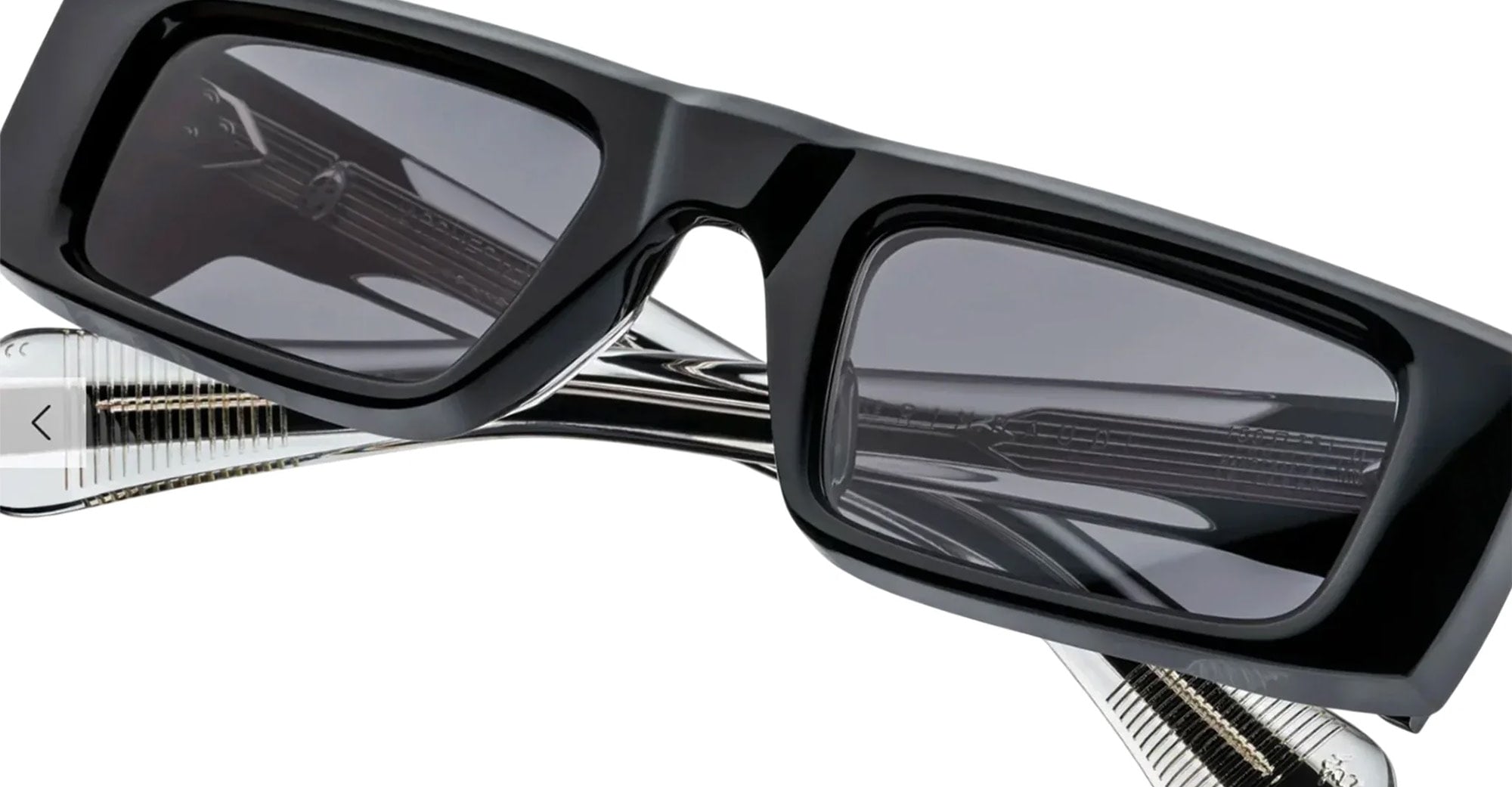 Ottica Mondello Roma - Jacques Marie Mage - JMMTY-6W - RIMBAUD - TITAN - titanium, acetate - shape Rectangular - Black - EYEWEAR - SUNGLASSES - Unisex,Uomo,Donna,Women,Men - lens Grey - Made In Japan