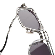 Ottica Mondello Roma - Kuboraum - KRSZ51RH0000002Y - MASK Z51 RH - DARK MATT GUNMETAL - metal, acetate - shape Squared - grey - EYEWEAR - SUNGLASSES - Unisex,Uomo,Donna,Women,Men - lens Grey - Made In Italy