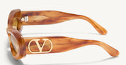 Ottica Mondello Roma - Valentino - VLS-178C-57 - VLS-178C - HAVANA - Acetate - shape  -  - EYEWEAR - SUNGLASSES - Donna,Women - lens  - Made In Japan