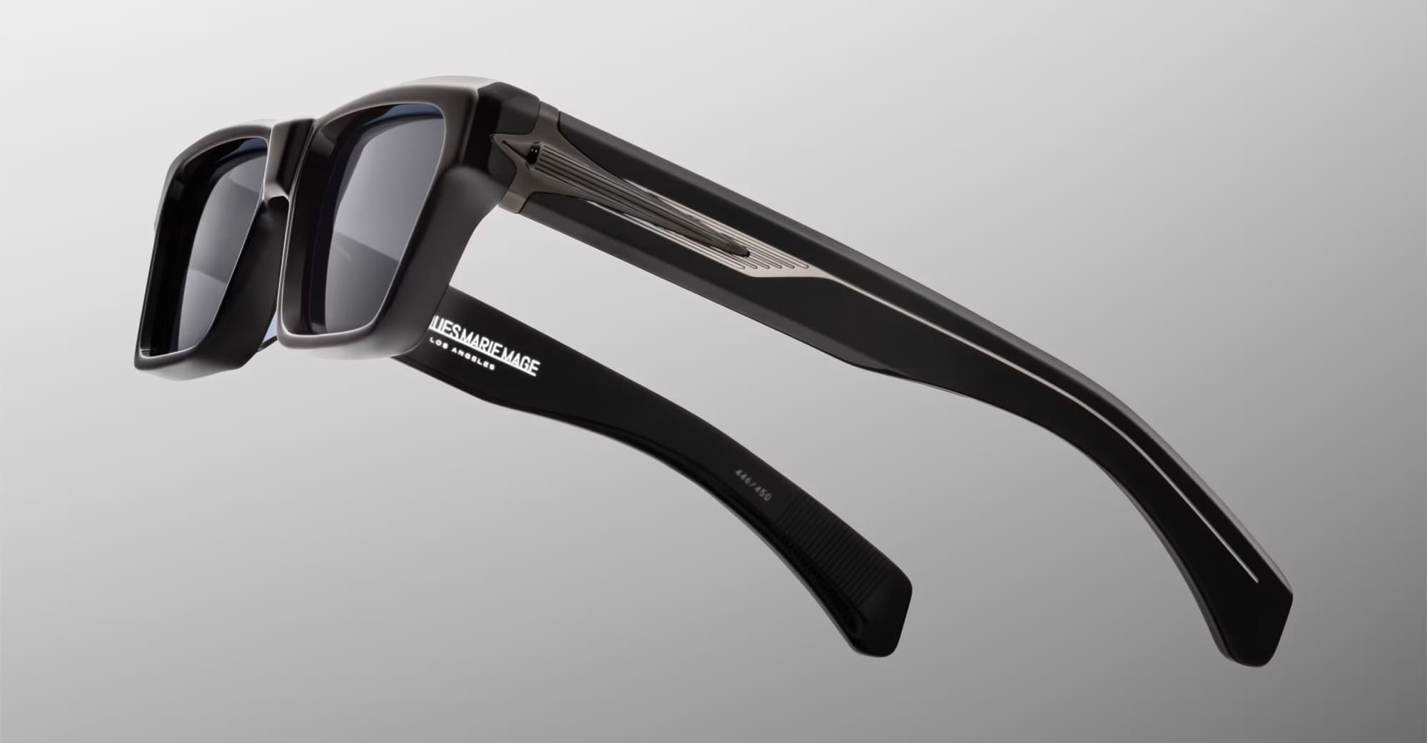 Ottica Mondello Roma - Jacques Marie Mage - JMMMEL-K22 - MELCHIOR - VANTA - Acetate - shape Recntagular - Black - EYEWEAR - SUNGLASSES - Unisex,Uomo,Donna,Women,Men - lens Black - Made In Japan