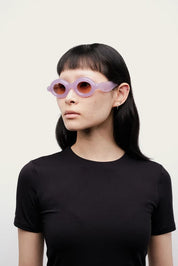 Ottica Mondello Roma - Paloceras - pebble-lilac-dream-rx - PEBBLE - LILAC DREAM RX - Acetate - shape Oval - violet - EYEWEAR - SUNGLASSES - Unisex,Uomo,Donna,Women,Men - lens Brown - Made In China