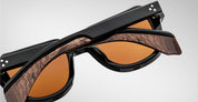 Ottica Mondello Roma - Jacques Marie Mage - JMMRT-10A - TAOS - NOIR X - Acetate - shape Squared - Black - EYEWEAR - SUNGLASSES - Uomo,Men - lens orange - Made In Japan