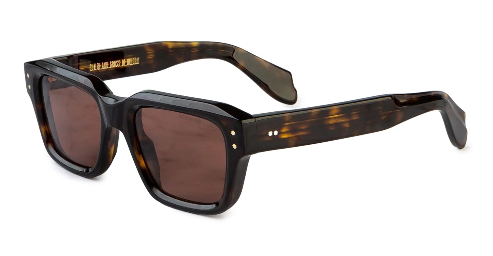 Ottica Mondello Roma - Cutler and Gross - CGSN-1432-51-02 - 1432 - DARK TURTLE - Acetate - shape Squared - Tortoise - EYEWEAR - SUNGLASSES - Unisex,Uomo,Donna,Women,Men - lens Clear - Made In Italy
