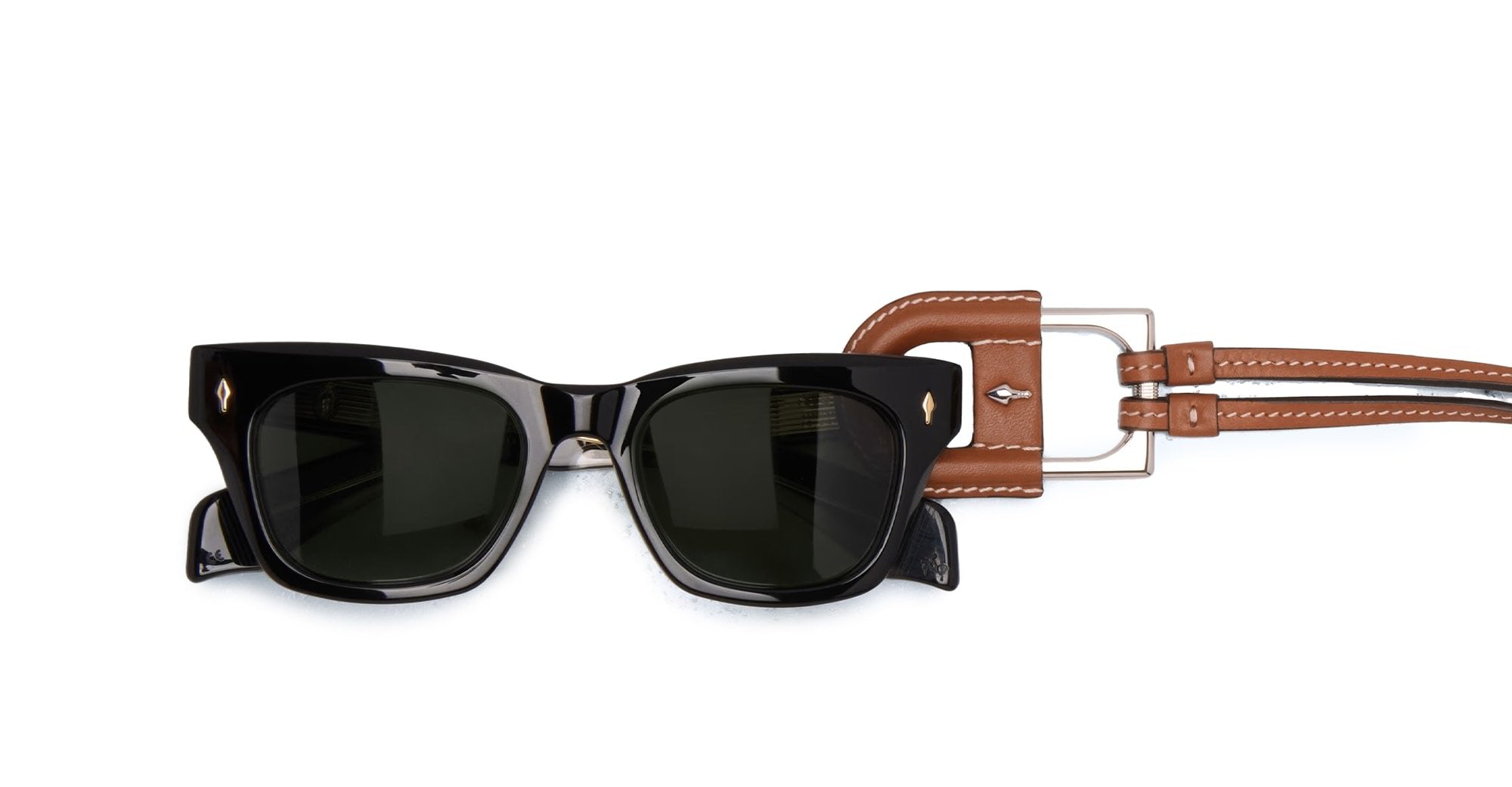 Ottica Mondello Roma - Jacques Marie Mage - JMMOVP-93 - JMM EYEWEAR NECKLACE - BOLIN - TAN - Leather - shape Necklace - brown - ACCESSORI - ACCESSORIES - Unisex,Uomo,Donna,Women,Men - lens  - Made In Italy