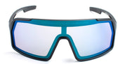 Ottica Mondello Roma - Out Of - XS145587M - Bot 3 - Black / White / IRID green MEDIUM - Acetate - shape Mask - black, white - EYEWEAR - SUNGLASSES - Unisex,Uomo,Donna,Women,Men - lens Green - Made In Italy