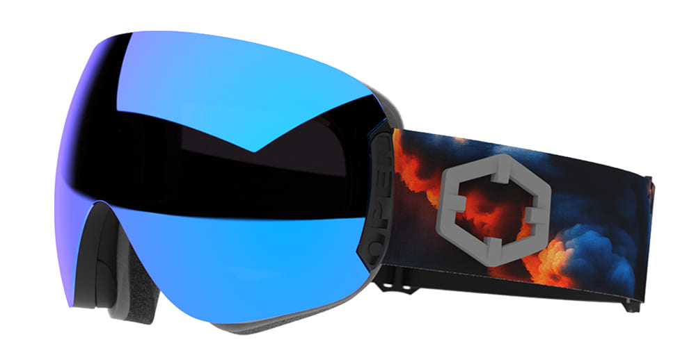 Ottica Mondello Roma - Out Of - XG019013 - OPEN - EXPLOSION / THE ONE GELO LENS - nylon - shape Mask - blue - EYEWEAR - GOGGLES - Unisex,Uomo,Donna,Women,Men - lens Blue - Made In Italy
