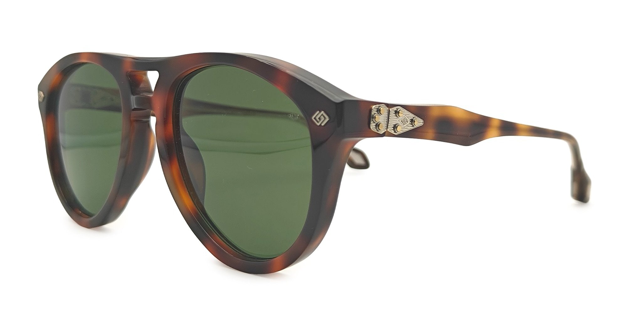  GREEN LENS - Acetate - shape  - Havana - EYEWEAR - SUNGLASSES - Unisex,Uomo,Donna,Women,Men - lens  - Made In Japan