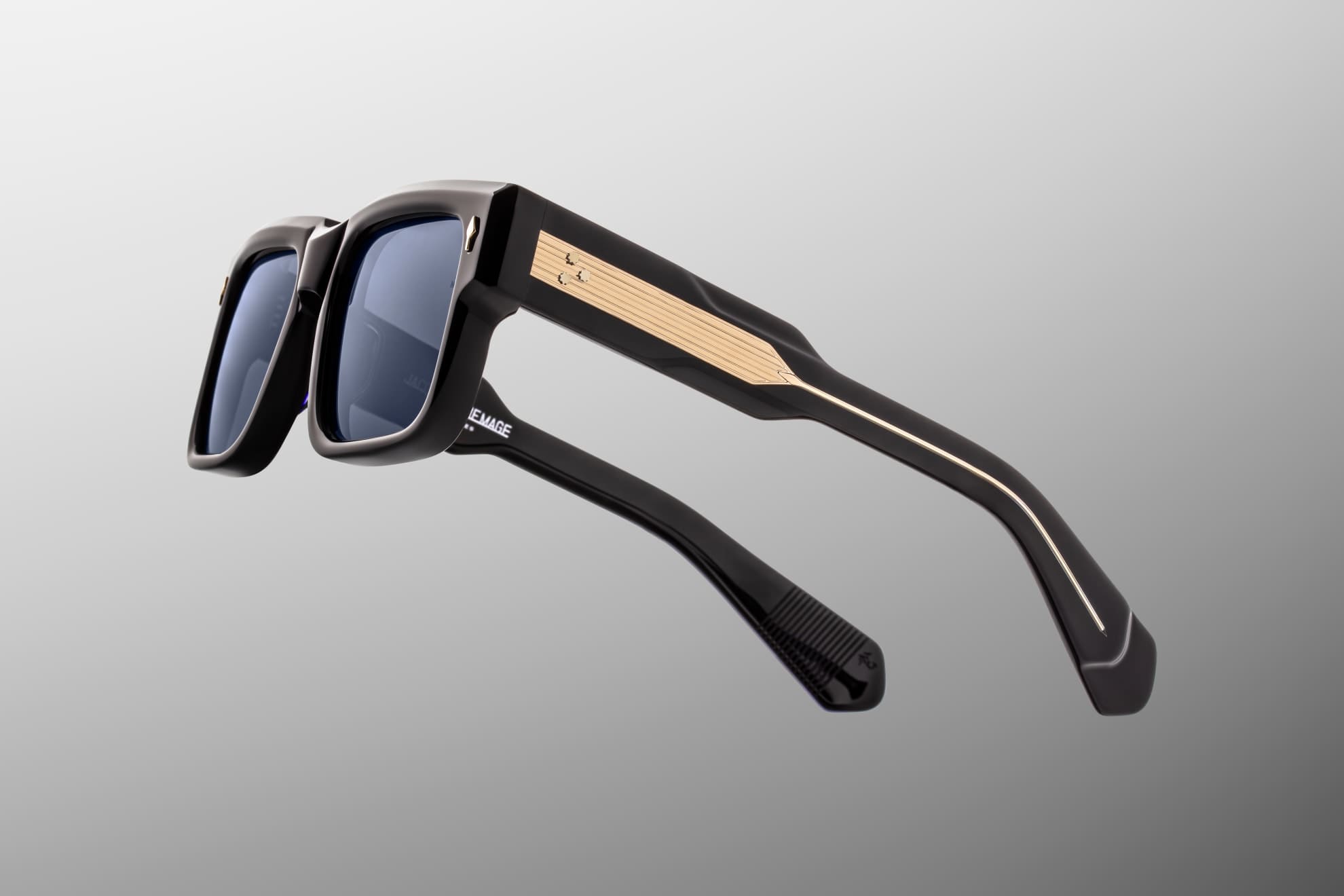 Ottica Mondello Roma - Jacques Marie Mage - JMMHE-A8 - HEMMINGS - LAQUER - Acetate - shape Squared - blue - EYEWEAR - SUNGLASSES - Unisex,Uomo,Donna,Women,Men - lens Blue - Made In Japan