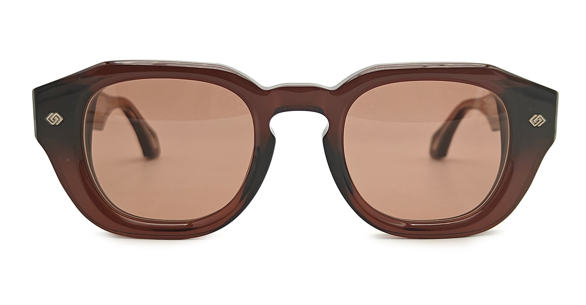 Ottica Mondello Roma - Daizo - A-SD001-WBR1-BR01 - LUDO - WARM BROWN / BROWN LENS - Acetate - shape Round - brown - EYEWEAR - SUNGLASSES - Unisex,Uomo,Donna,Women,Men - lens Brown - Made In Japan