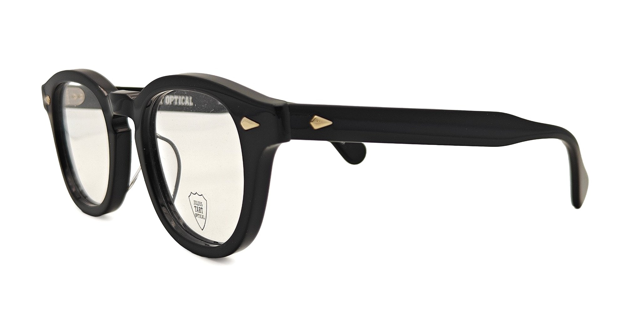 Ottica Mondello Roma - Julius Tart - JTPL-003A-RX - AR X NEIGHBORHOOD 48X22 - BLACK RX - Acetate - shape Panto - Black - EYEWEAR - EYEGLASSES - Unisex,Uomo,Donna,Women,Men - lens Clear - Made In Japan