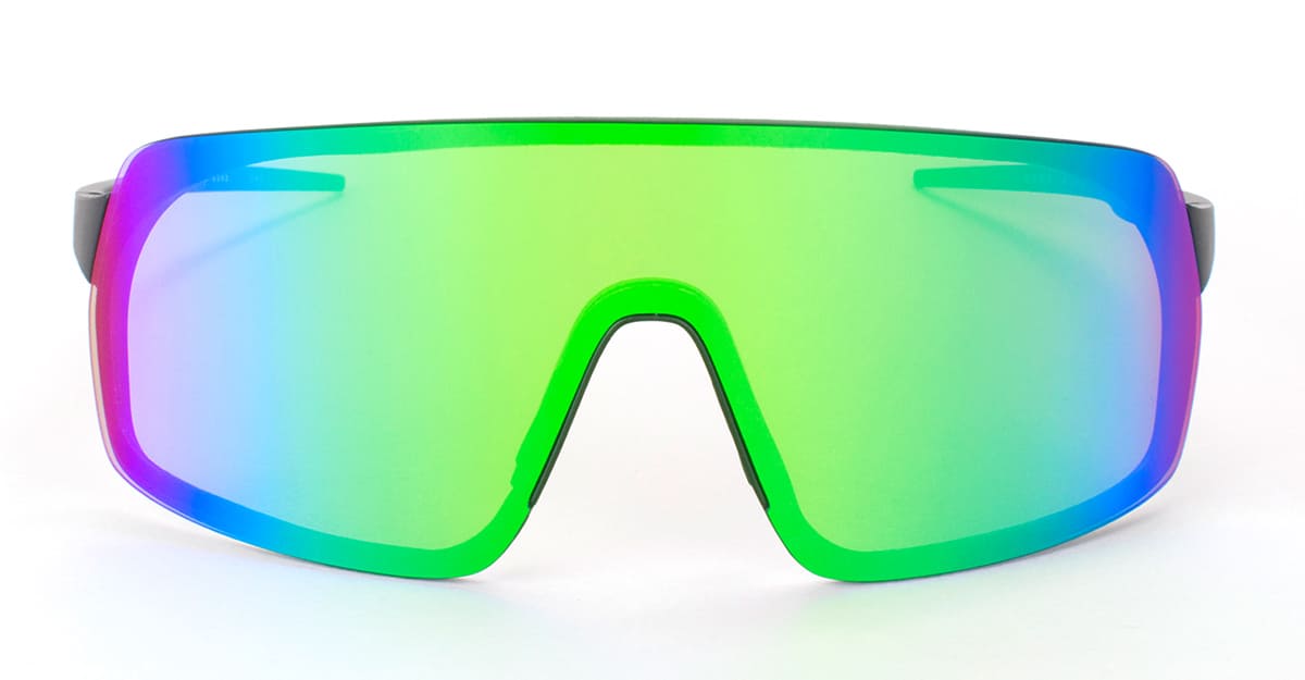  GREEN MCI LENS - Carbon fiber, grilamid - shape Mask - Black - EYEWEAR - SUNGLASSES - Uomo,Men - lens Green - Made In Italy