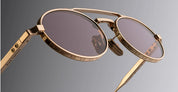 Ottica Mondello Roma - Cutler and Gross - CGST-1427-51-03 - LADBROKE 1427 - PINK GOLD - Titanium - shape Oval - rose gold - EYEWEAR - SUNGLASSES - Unisex,Uomo,Donna,Women,Men - lens Grey - Made In Japan