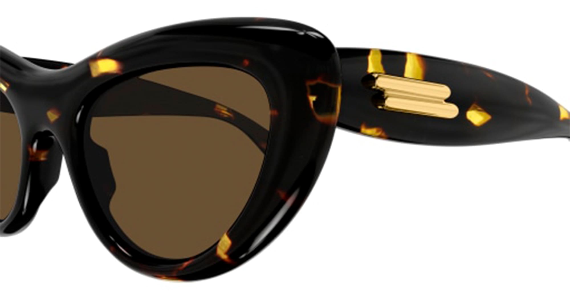 Ottica Mondello Roma - Bottega Veneta - BV1282S-002  - BV1282S-002 - HAVANA - Acetate - shape Cat-eye - Havana - EYEWEAR - SUNGLASSES - Donna,Women - lens Brown - Made In Japan