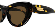 Ottica Mondello Roma - Bottega Veneta - BV1282S-002  - BV1282S-002 - HAVANA - Acetate - shape Cat-eye - Havana - EYEWEAR - SUNGLASSES - Donna,Women - lens Brown - Made In Japan
