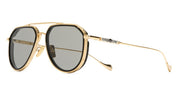 Ottica Mondello Roma - Cutler and Gross - GFLE-025-57-01 - THE GREAT FROG - TRIUMPH - GOLD / BLACK - Titanium - shape Aviator - Black, gold - EYEWEAR - SUNGLASSES - Uomo,Men - lens Grey - Made In Italy