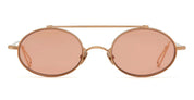 Ottica Mondello Roma - Ahlem - AHL.003962.SUN - Turbigo - Peony Gold / Peach Lens - Metal - shape Oval - Gold - EYEWEAR - SUNGLASSES - Unisex,Uomo,Donna,Women,Men - lens Pink - Made In France