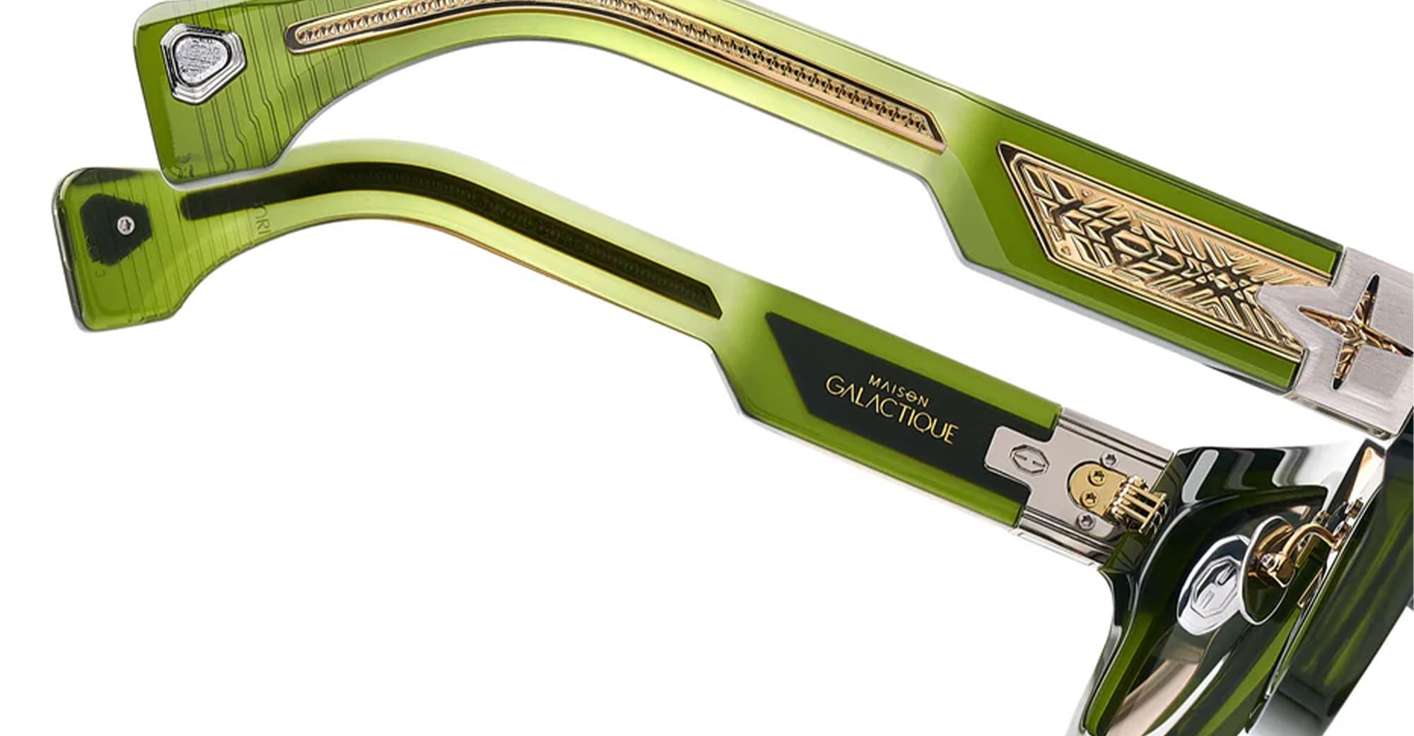 Ottica Mondello Roma - T HENRI - CCT - MAISON GALACTIQUE - CO2 - TREFOIL - Acetate, titanium - shape  - green - EYEWEAR - SUNGLASSES - Unisex,Uomo,Donna,Women,Men - lens  - Made In Japan