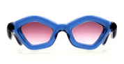 Ottica Mondello Roma - Paloceras - pebble-ice-blue-dx - PEBBLE - ICE BLUE DX - Acetate - shape Cat-eye - blue - EYEWEAR - SUNGLASSES - Unisex,Uomo,Donna,Women,Men - lens red - Made In China