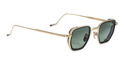 Ottica Mondello Roma - Jacques Marie Mage - JMMTK-12M - ATKINS - MUSKET - Titanium - shape Squared - Gold - EYEWEAR - SUNGLASSES - Unisex,Uomo,Donna,Women,Men - lens Green - Made In Japan