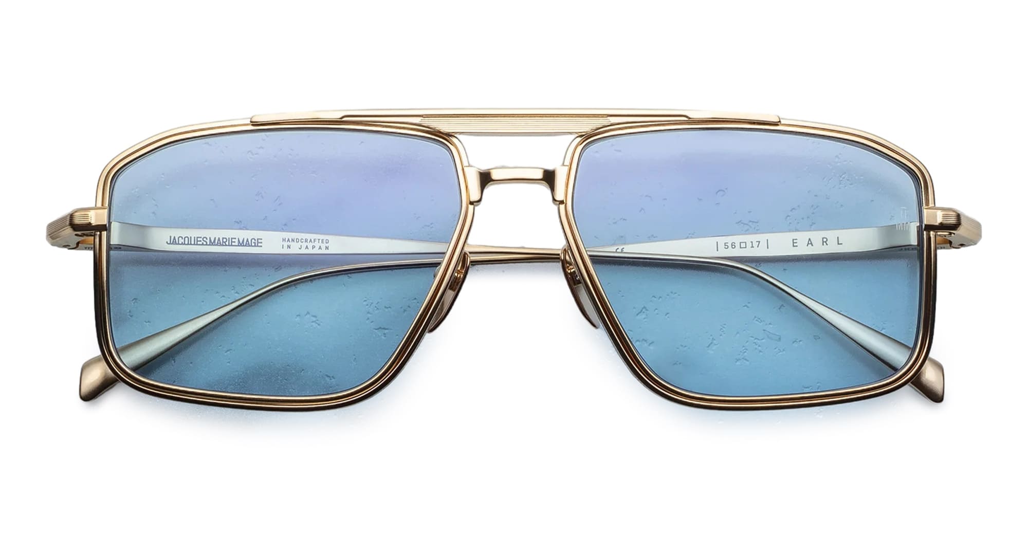 Ottica Mondello Roma - Jacques Marie Mage - JMMER-19H - EARL - CIEL - Titanium - shape Navigator - Silver - EYEWEAR - SUNGLASSES - Unisex,Uomo,Donna,Women,Men - lens Blue - Made In Japan