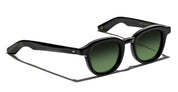 Ottica Mondello Roma - Moscot - OR-DAH-S47240200-TA - DAHVEN  (47) - BLACK / CUSTOM FOREST WOOD LENS - Acetate - shape Panto - Black - EYEWEAR - SUNGLASSES - Unisex,Uomo,Donna,Women,Men - lens Gradient green - Made In China
