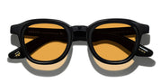 Ottica Mondello Roma - Moscot - OR-DAH-S47240200-TW - DAHVEN  (47) - BLACK / CUSTOM AMBER LENS - Acetate - shape Panto - Black - EYEWEAR - SUNGLASSES - Unisex,Uomo,Donna,Women,Men - lens Brown - Made In China