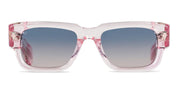 Ottica Mondello Roma - T HENRI - TAAM - TAYCAN - PAMPELONNE - Acetate - shape Rectangular - transparent pink - EYEWEAR - SUNGLASSES - Unisex,Uomo,Donna,Women,Men - lens Gradient blue - Made In Japan