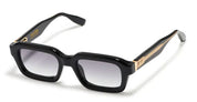 Ottica Mondello Roma - John Dalia - P15-C600 - PROJECT 15 -  C600 Shiny Black / Yellow Gold - Acetate - shape Rectangular - Black, gold - EYEWEAR - SUNGLASSES - Unisex,Uomo,Donna,Women,Men - lens Gradient grey - Made In France