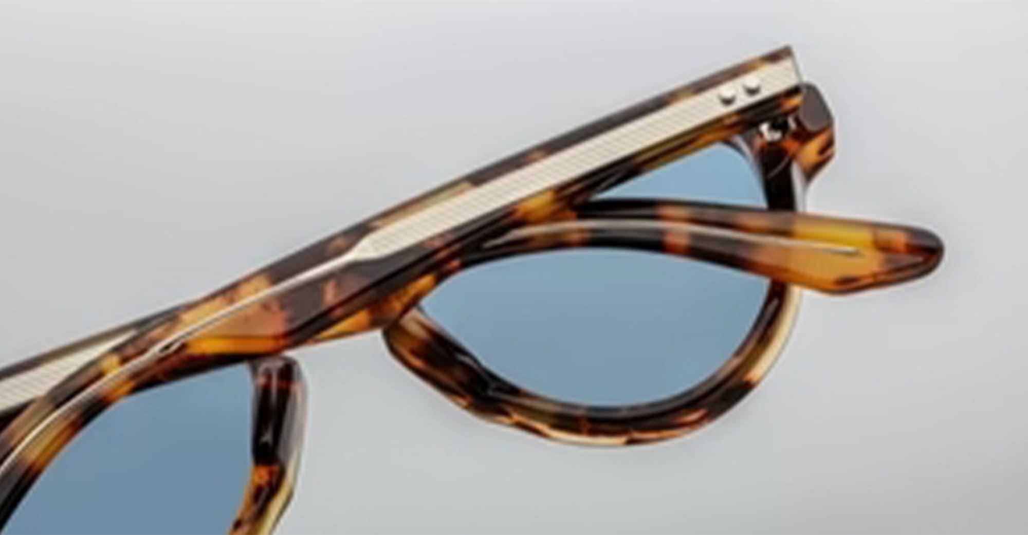 Ottica Mondello Roma - Jacques Marie Mage - JMMHA-8B - HATFIELD - HAVANA 8 - Acetate - shape Aviator - Havana - EYEWEAR - SUNGLASSES - Uomo,Men - lens Blue - Made In Japan