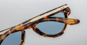 Ottica Mondello Roma - Jacques Marie Mage - JMMHA-8B - HATFIELD - HAVANA 8 - Acetate - shape Aviator - Havana - EYEWEAR - SUNGLASSES - Uomo,Men - lens Blue - Made In Japan