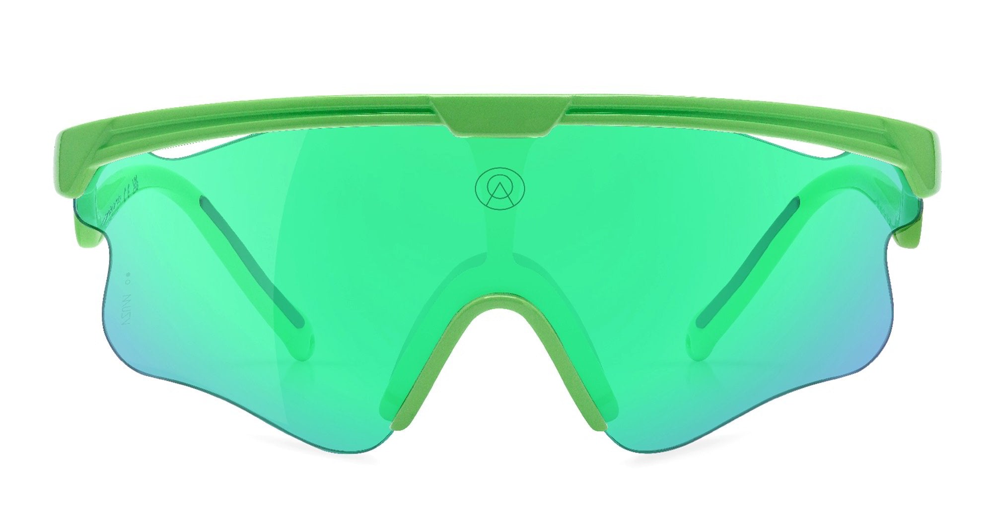  VZUM F-LENS BTL - Tr90 - shape Mask - green - EYEWEAR - SUNGLASSES - Unisex,Uomo,Donna,Women,Men - lens blue green - Made In Italy
