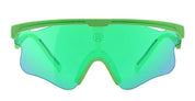 Ottica Mondello Roma - Alba Optics - 8050054517841 - DELTA LEI - PISTACHIO / VZUM F-LENS BTL - Tr90 - shape Mask - green - EYEWEAR - SUNGLASSES - Unisex,Uomo,Donna,Women,Men - lens blue green - Made In Italy