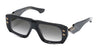 Ottica Mondello Roma - DITA - DTS466-A-01 - HYPHER-1183 - BLACK / WHITE GOLD - Titanium - shape Rectangular - black, white gold - EYEWEAR - SUNGLASSES - Unisex,Uomo,Donna,Women,Men - lens Gradient grey - Made In Italy