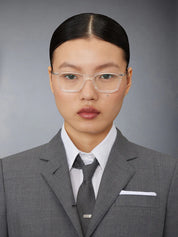 Ottica Mondello Roma - Thom Browne - UEO701A-G0003-000-51 - RECTANGULAR 51 - TRANSPARENT RX - Acetate, titanium - shape Rectangular - transparent - EYEWEAR - EYEGLASSES - Unisex,Uomo,Donna,Women,Men - lens Clear - Made In Japan
