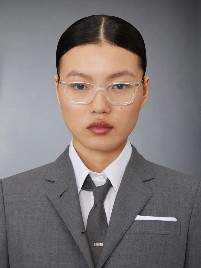Ottica Mondello Roma - Thom Browne - UEO701A-G0003-000-51 - RECTANGULAR 51 - TRANSPARENT RX - Acetate, titanium - shape Rectangular - transparent - EYEWEAR - EYEGLASSES - Unisex,Uomo,Donna,Women,Men - lens Clear - Made In Japan