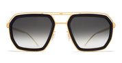 Ottica Mondello Roma - Mykita - 10086148 - MOJAVE - MH7 Pitch Black / Glossy Gold - stainless steel - shape  - Black, gold - EYEWEAR - SUNGLASSES - Unisex,Uomo,Donna,Women,Men - lens  - Made In Germany